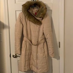 Guess Women's Serre Belted Longline Puffer Coat